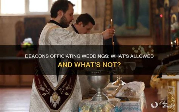 Are deacons allowed to marry?