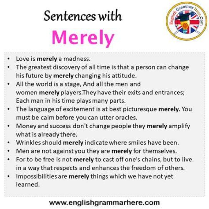 Can you begin a sentence with merely?