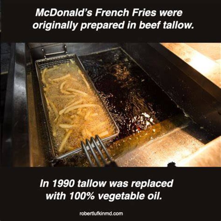 Do mcdonald's fries have beef tallow?