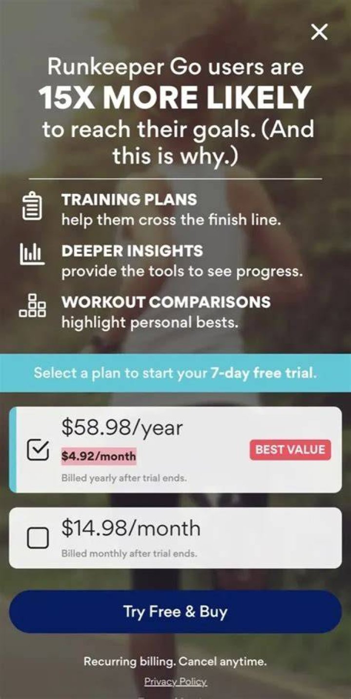 Do you have to pay for runkeeper?