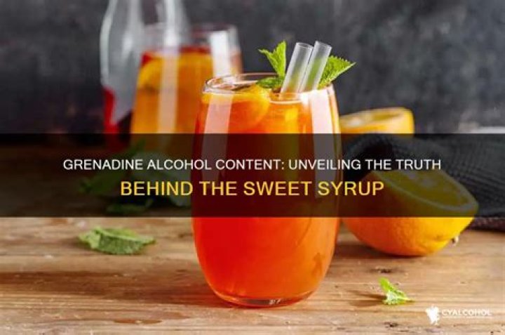 Does grenadine have alcohol?