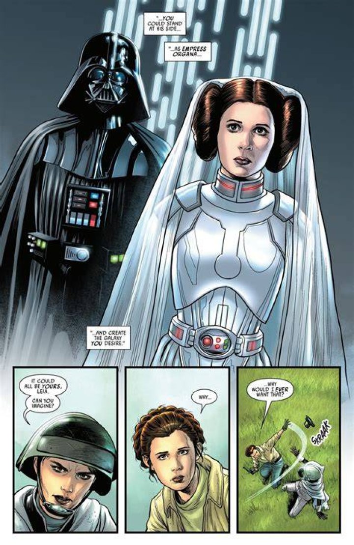 Does vader know about leia?