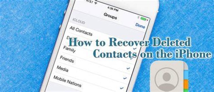 How to reback deleted contacts?