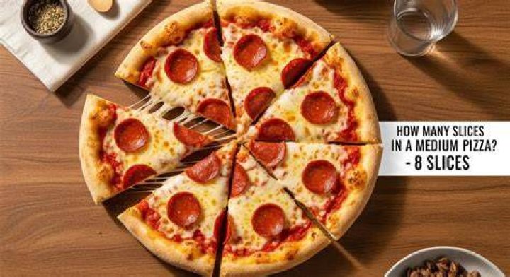 In medium pizza how many slices?