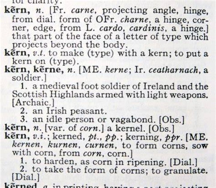 In the kern meaning?