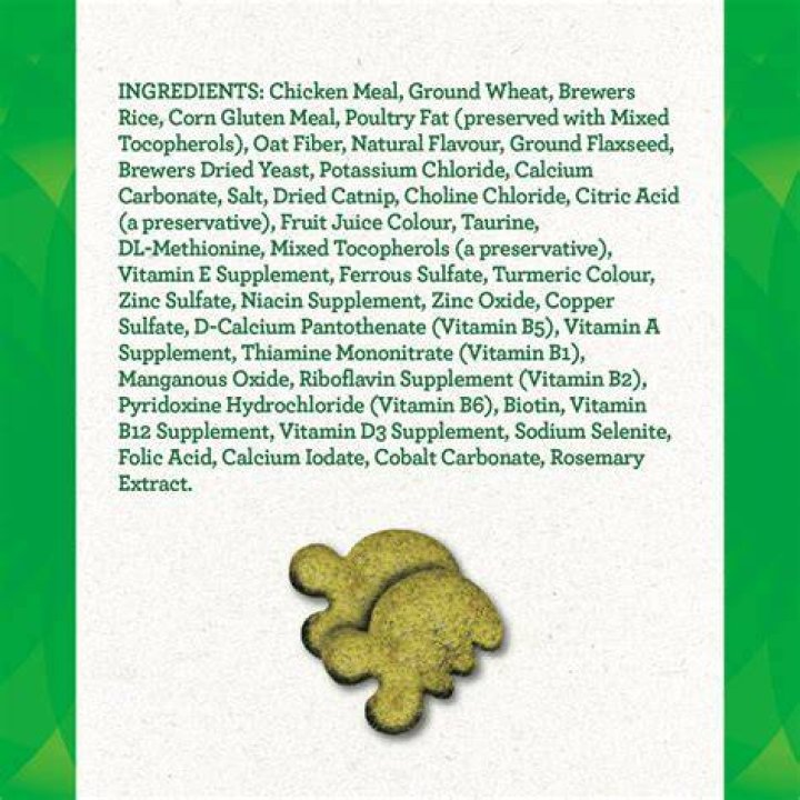 Ingredients in greenies cat treats?