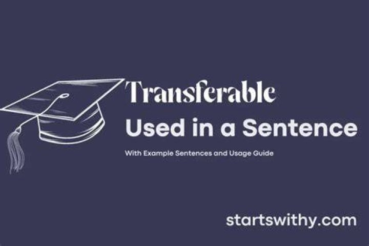Is transferable in a sentence?