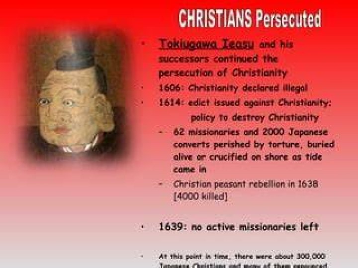 Was christianity persecuted in japan?