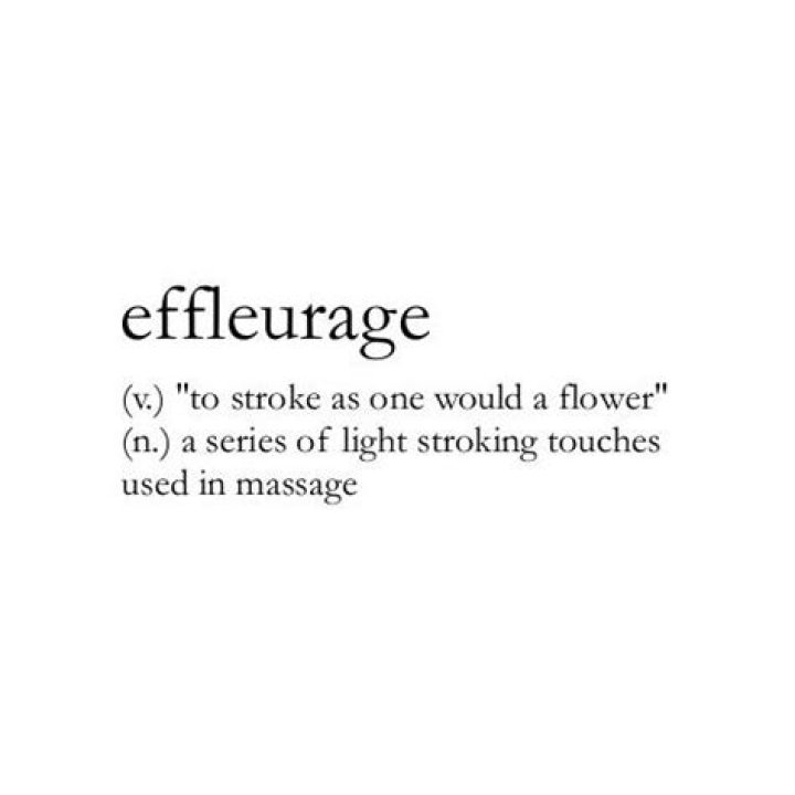 Where did the word effleurage come from?