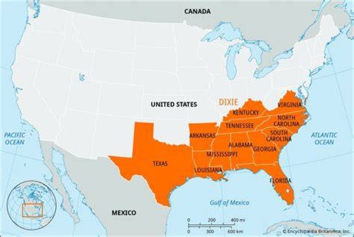 Where does the term dixie come from?