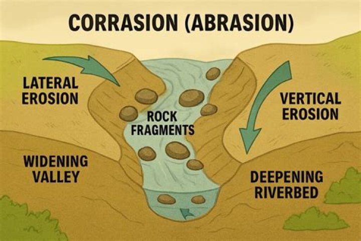 Where is corrasion in geography?