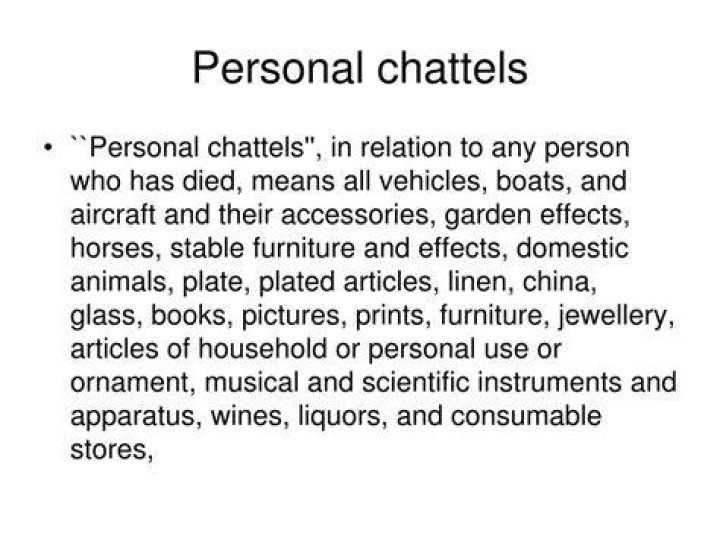 Which of the following would be chattels personal?