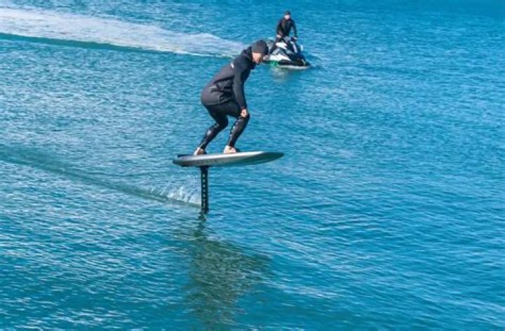 Who invented hydrofoil surfing?