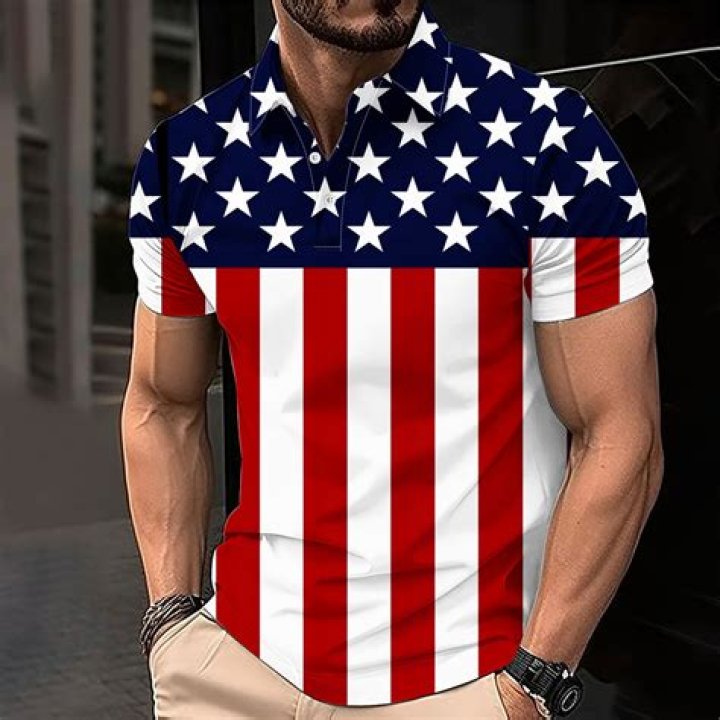 Who is the man in the american flag shirt?